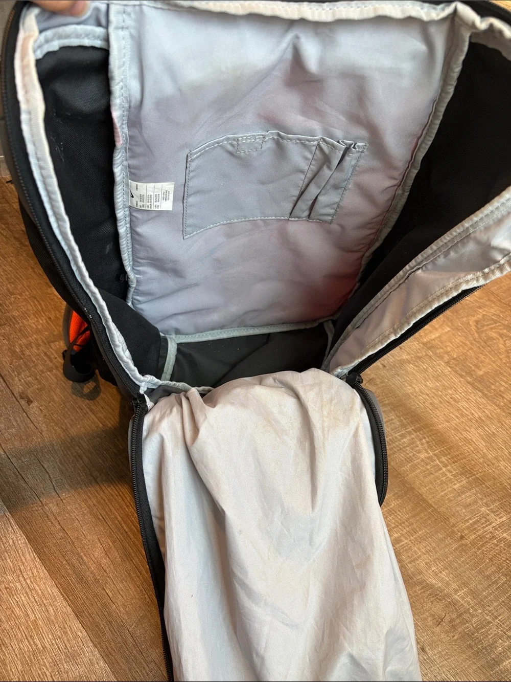 Nike Neymar Shield Soccer Backpack Rucksack Compact 2.0 Gray/Orange